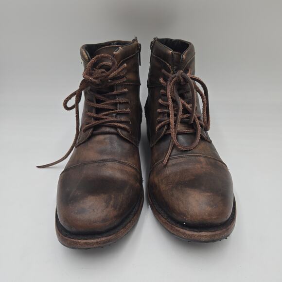 Freebird Distressed Combat Motorcycle Ace Brown Leather Boots Men\'s Sz 9 main image 6